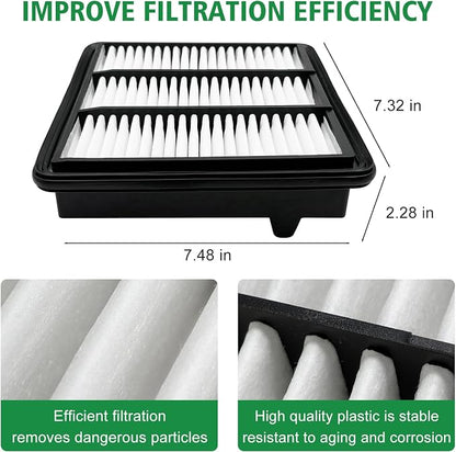 2PCS Cabin Engine Air Filter Kits Fits - Image 5