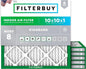 Filterbuy 10x10x1 Air Filter MERV 8 Essential Dust & Allergy Defense, by Filterbuy
