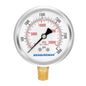 MEASUREMAN 2-1/2" dial, Glycerin Filled, Stainless Steel case, Brass Inside by MEASUREMAN