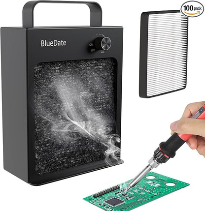 HEPA Solder Fume Extractor Fan Solder Smoke Absorber DIY Work Fan by BlueDate