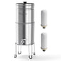 Culligan MaxClear 3 Gallon Gravity Water Filter System, Brushed Stainless-Steel by CulliganWater