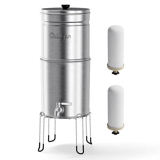 Culligan MaxClear 2.25 Gallon Gravity Water Filter System, Brushed by CulliganWater