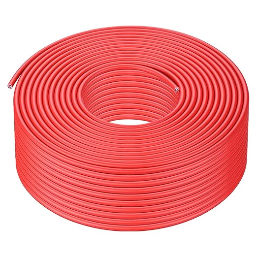 iGreely 200ft 10 Gauge 10AWG Tinned Copper UV Resistant Cable - For Boat Marine Automotive RV Solar Panel Outdoor - Red