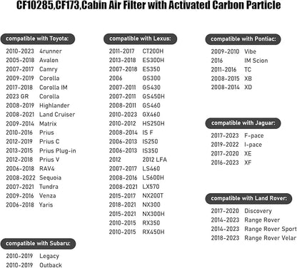 CF173, Cabin Air Filter with activated carbon particle - Image 5
