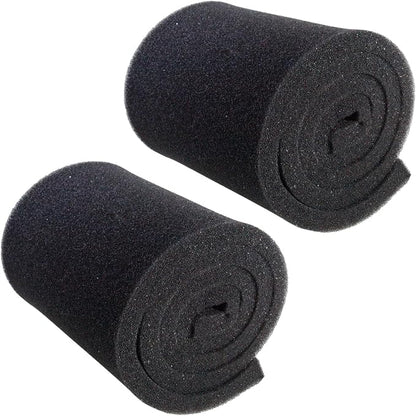AQUANEAT 2 Pack Aquarium Bio Sponge Filter Media Pad Cut-to-Size Open Cell Foam by Aquaneat