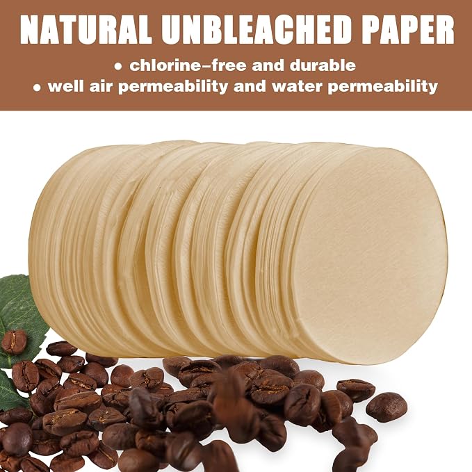 CEYAZYE 200 PCS Round Coffee Filter Paper, 56 mm Disposable Coffee Filters - Image 2