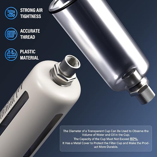 TAILONZ PNEUMATIC 0-150PSI 3/8 Inch NPT Grade 3 Stage Air Drying System - Image 8
