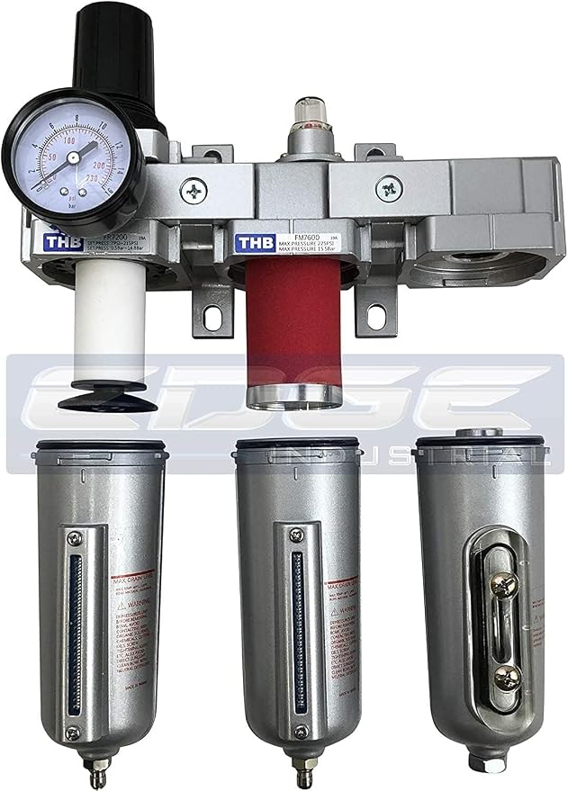 1/2" NPT, Heavy Duty Compressed AIR Filter Regulator COALESCING Desiccant Dryer - Image 3