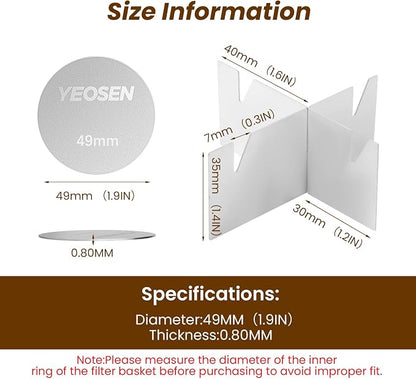 2Pack Stainless Steel Espresso Puck Screen - Image 2