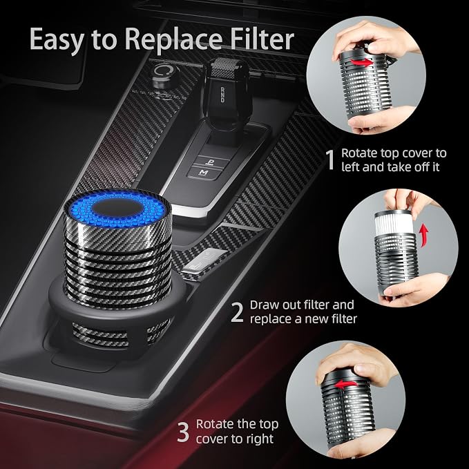 QUEENTY Car Air Purifier, Air Purifier - Image 7