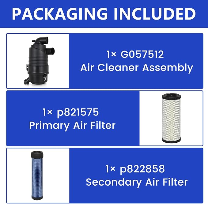 G057512 Air Cleaner with P821575 P822858 Air Filter - Image 2