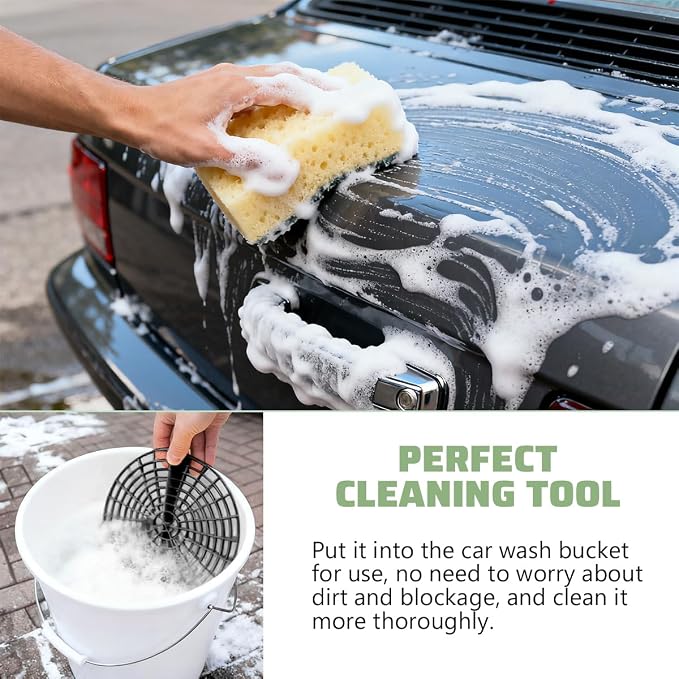 Car Wash Bucket Grit Trap Inserts, Vehicle Detailing Wash Filter - Image 5