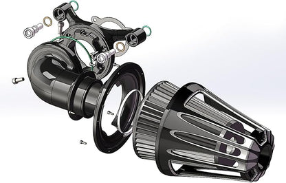Big Sucker cone Air filter intake by ForHarleyAccessories