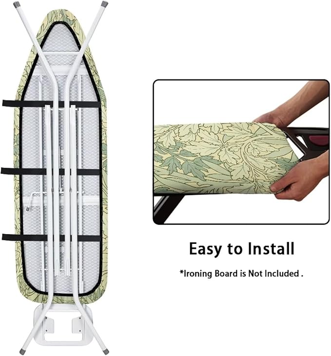 ZCFYGDX Ironing Board Decor Covers (15 x 54 in) Hook & Loop Elastic Edge Easy to Install, Scorch Resistant,Lightweight & Breathable Anti-Slip & Wear-Resistant William Morris Prints Size-XL