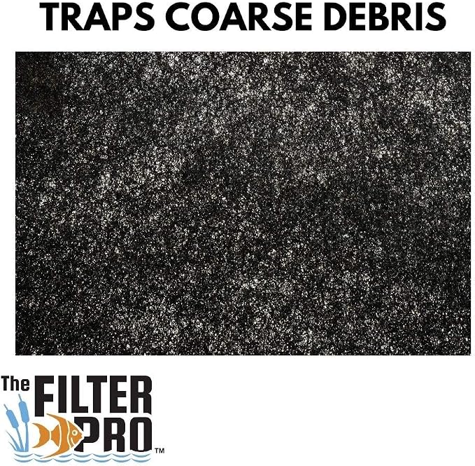 Black Coarse Filter Media, 1.25" Thick, 5 Pack, Ponds or Water Gardens - Image 5