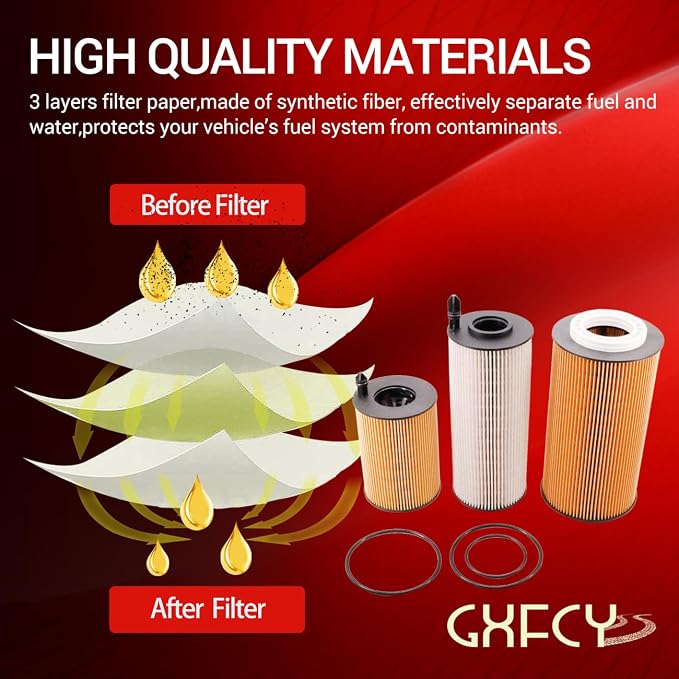 Fuel Filter 2272926B 2272926PE Oil Filter 2234788 Replace 2047411 2151728 - Image 3