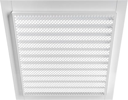 Repa Market 12" x 12" Inch Galvanized Steel White Soffit Air Vent Cover - Image 9