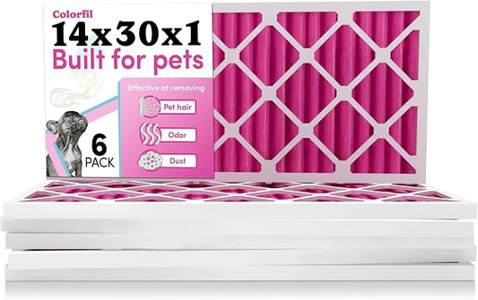 Colorfil 14x30x1 Air Filter | Made in the USA | Color Changing | Remove Cat and by ColorfilAirFilters