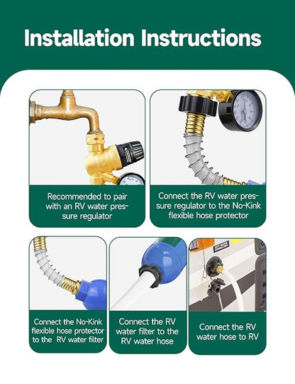 RV Water Filter with Flexible Hose Protector - Image 5