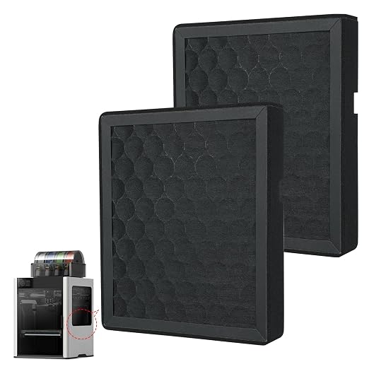 2PCS Air Filter for Bambu Lab H2D/H2S/H2D Laser, 3D Printer Activated Carbon by BambooSegD
