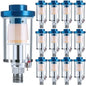 Mudder 14 Pcs Compressed Air Filter Water Oil Separator 1/4 Inch NPT Inlet and by Mudder