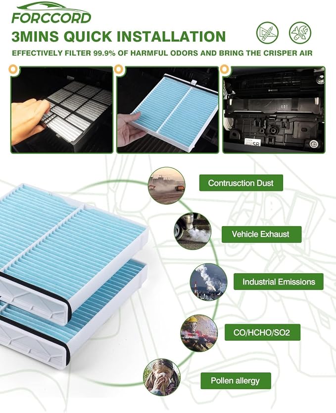 2-PACK HEPA Cabin Air Filter Fits - Image 6