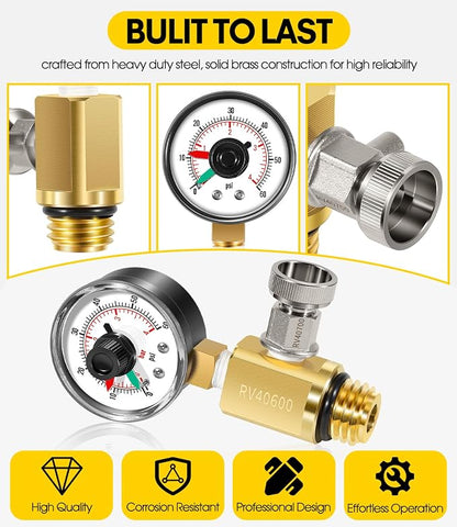 98209800 High Flow Manual Relief Valve/Air Relief Manual Valve Assembly - Image 4