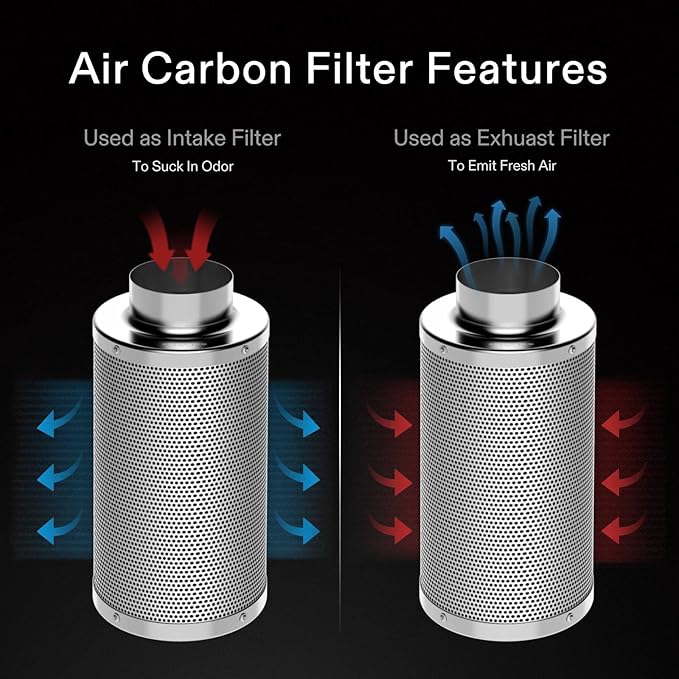 VIVOSUN 4 Inch Air Carbon Filter Smellines Control - Image 4