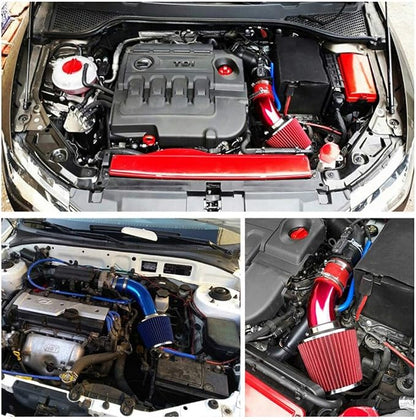 Universal Clamp-On Cold Intake Cone Air Filter 3", Washable Filter, High Flow - Image 5