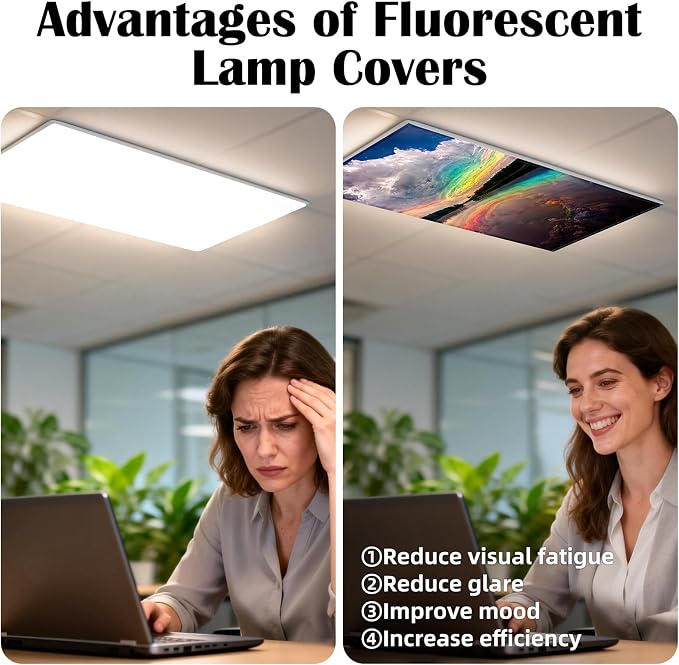 4 Pcs Fluorescent Light Covers - Image 4
