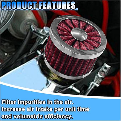 23mm Car Air Filter, 0.9'' High Flow Vent Valve Cover, Breather Filter - Image 3