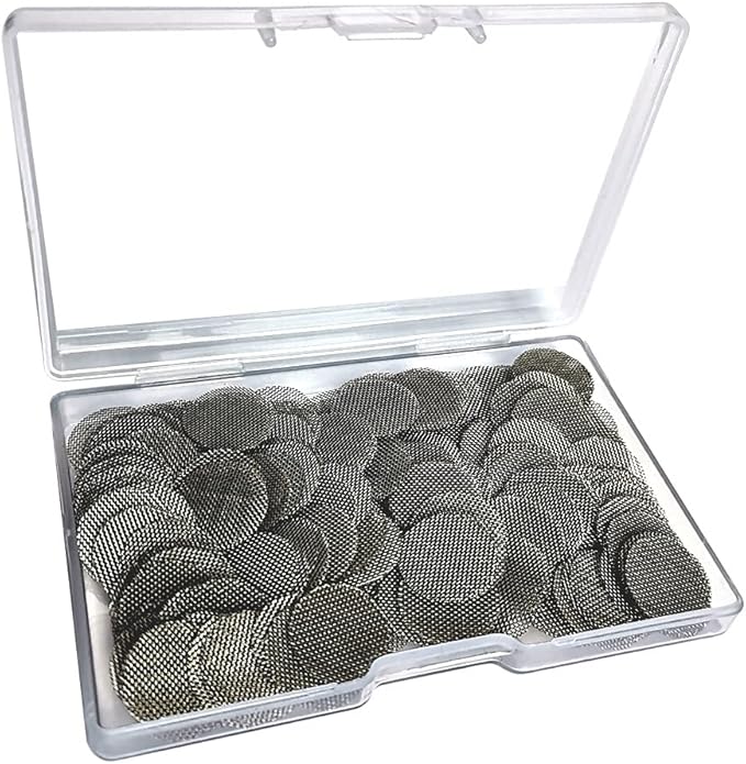 200pcs Stainless Steel Pipe Filters, 15mm/0.59 Inch Smoking Screens Pipe by Gebildet