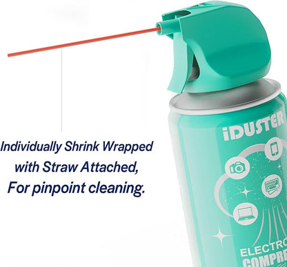 Disposable Compressed Air Duster, 3.5 oz Computer Cleaner, Keyboard Cleaner - Image 6