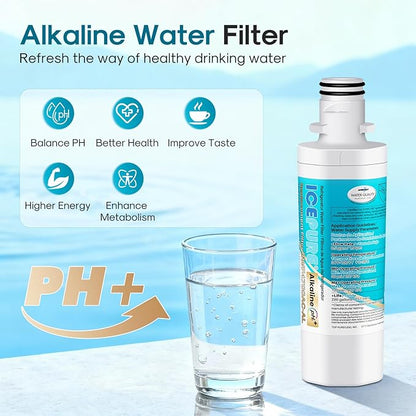 ICEPURE Alkaline LT1000PC Refrigerator Water Filter and Air Filter Replacement - Image 4