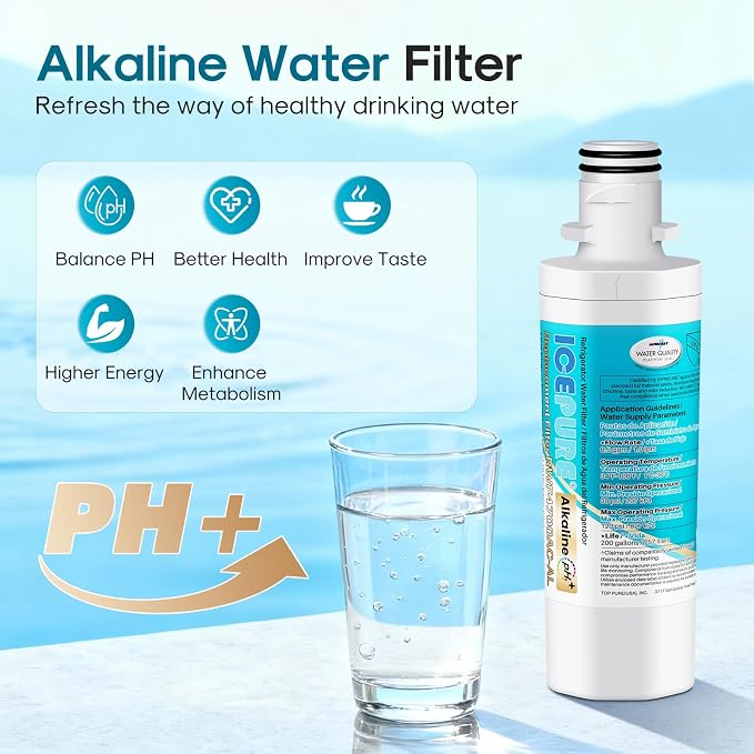 ICEPURE Alkaline LT1000PC Refrigerator Water Filter Replacement - Image 4