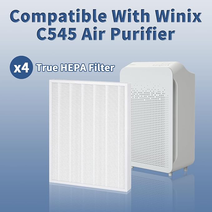 4 Pack C545 True HEPA Replacement Filter S Compatible - Image 4