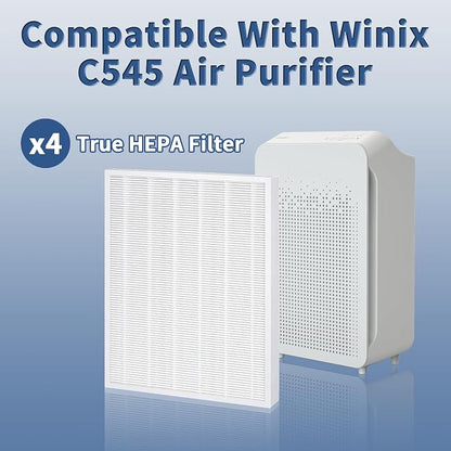 4 Pack C545 True HEPA Replacement Filter S Compatible - Image 4