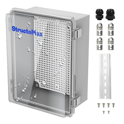 Outdoor Electrical Junction Box | IP67 Waterproof | Resistant ABS Material by StructoMax