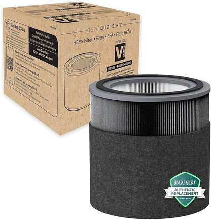 GermGuardian Filter V Smoke Clear HEPA Genuine Air Purifier Replacement Filter by GuardianTechnologies