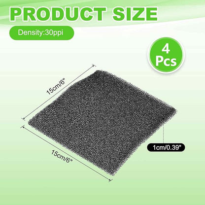 Fan Replacement Filters 4 Pcs Fan Filter Foam Sponge - Image 2