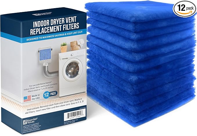 Essential Values 12 Pack Dryer Filter Replacement by EssentialValues
