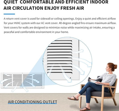 Return Vent Cover 30 x 12, Air Return Vent Cover, Flat Vent Cover, Return Air - Image 7
