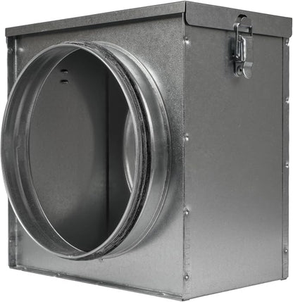 Repa Market 8" Duct Air Filter Box – Galvanized Steel Inline Dryer Filter by RepaMarket