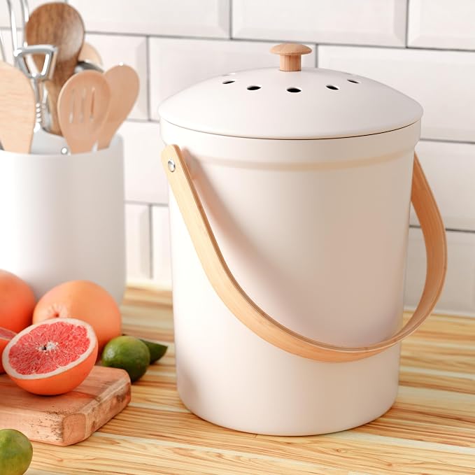 Beautiful Kitchen Compost Bin by KIBAGA