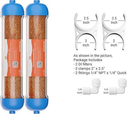 Mixed Bed Ion Exchange Aquarium Filter Resin 0 PPM RO DI Refillable Housing - Image 2