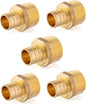 Pex 3/4 Inch x 3/4 Inch Male NPT Adapter Brass Crimp Fittings by EFIELDPEXTUBING