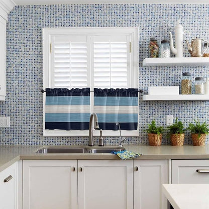Vintage Country Woodcuts Window Valance Curtains, 2 Panel - Image 8
