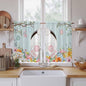 Easter Bunny Kitchen Curtains 54 Inch Long 2 Panel Set, Rod Pocket Window by Unknown