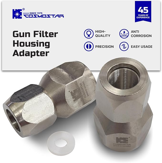 Cosmostar 7/8" x 11/16" Gun Filter Housing Adapter – Tip Filter Retainer - Image 2