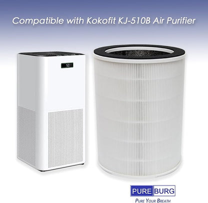 PUREBURG KJ-510B True HEPA Replacement Filter Compatible - Image 2